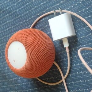 Apple home pod mini Bluetooth speaker system Orange